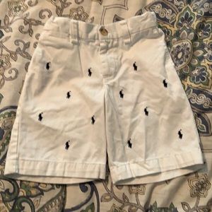 Polo white with blue horse shirts